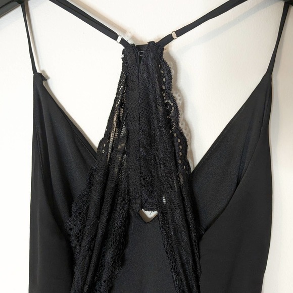 Lulus Story of a Starry Night black backless lace maxi dress, small - Picture 6 of 8